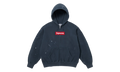 MM6 Maison Margiela Box Logo Zip Up Sweatshirt "SS26 - Navy" SU27170