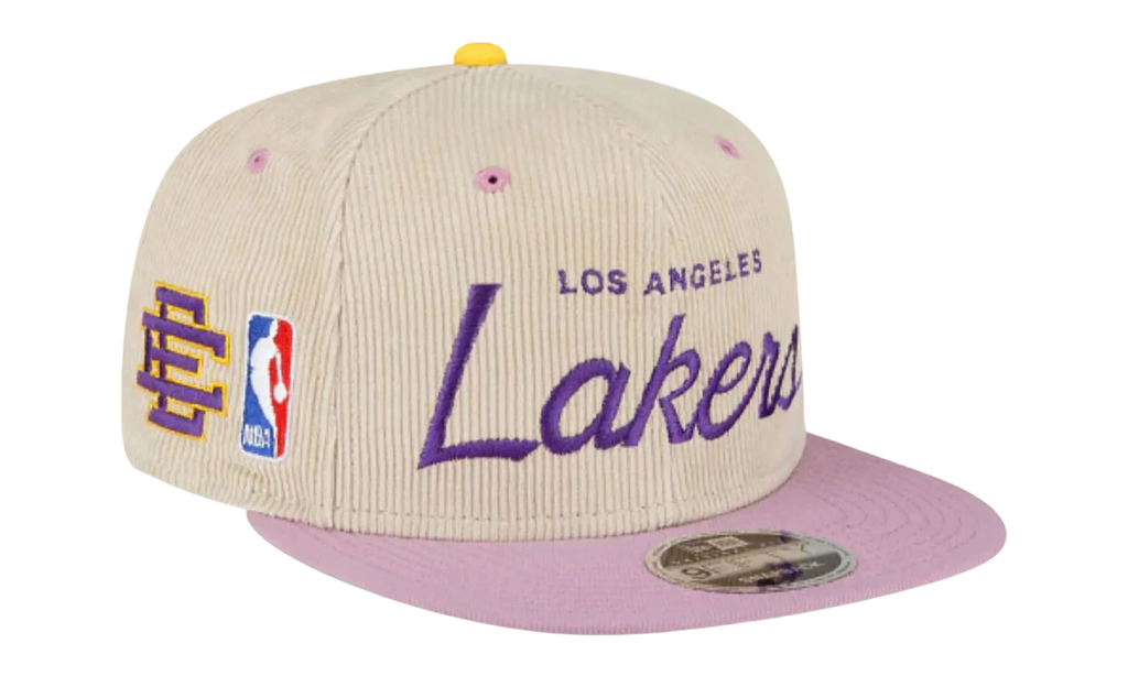 9FIFTY NBA LA LAKERS SNAPBACK HAT "ERIC EMANUEL - Cream/ Purple" EE438