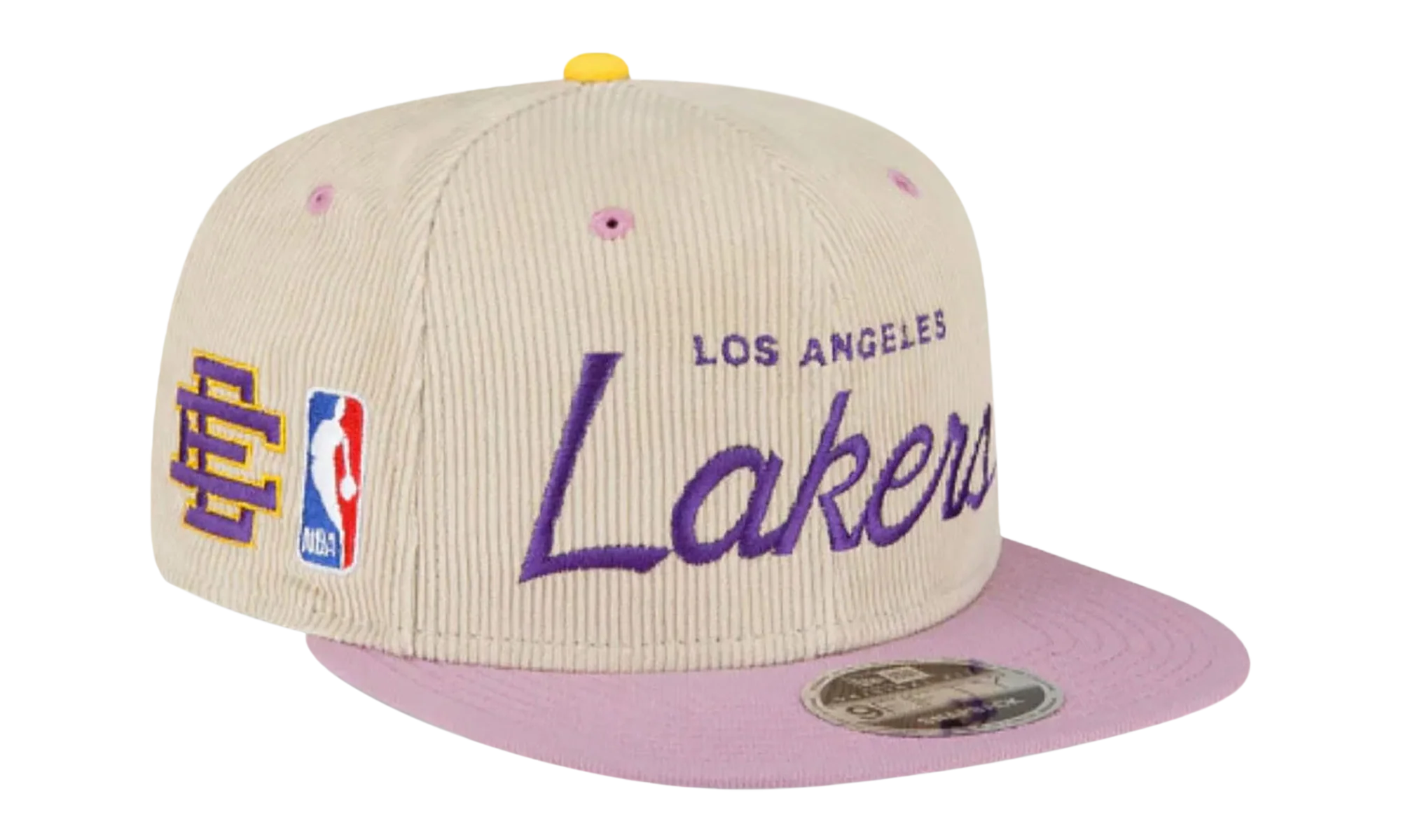 9FIFTY NBA LA LAKERS SNAPBACK HAT "ERIC EMANUEL - Cream/ Purple" EE438