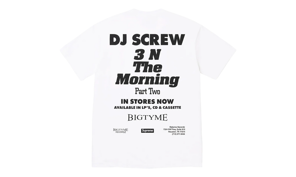 DJ Screw SUC Tee "SS26 - White" SU27364