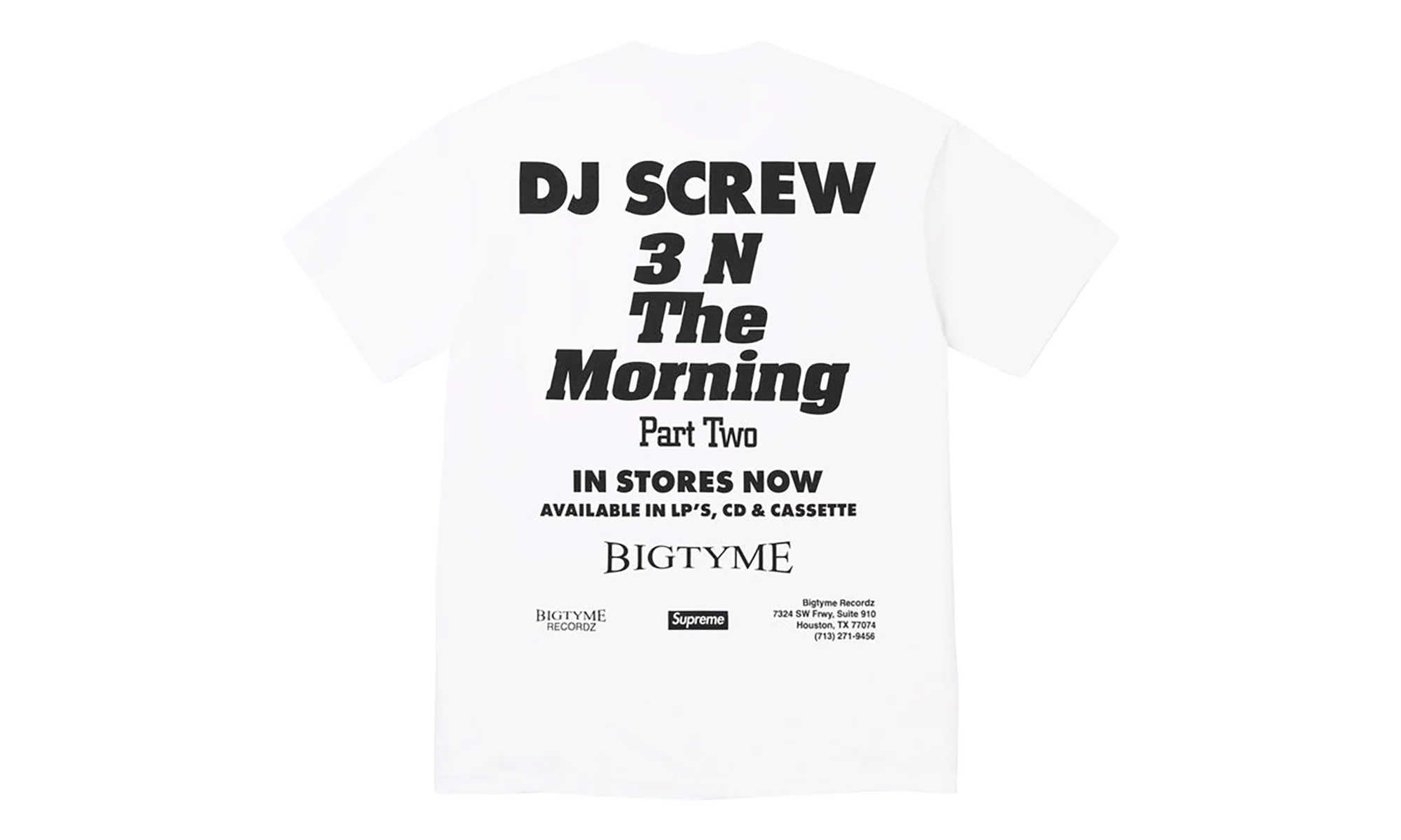 DJ Screw SUC Tee "SS26 - White" SU27364