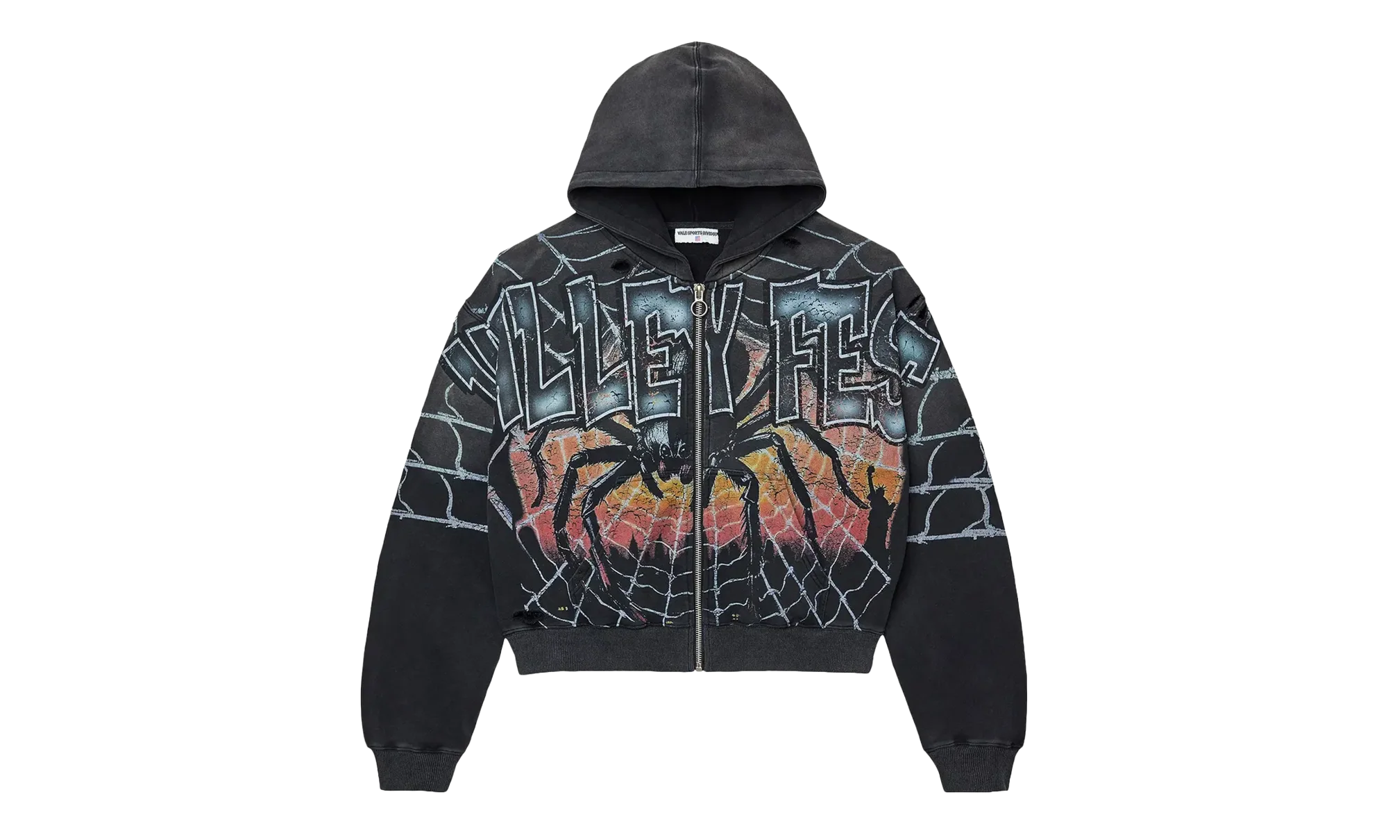 Big Widow Zip Up Hoodie "Black" VAL135