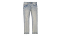 OIL REPAIR SLIM STRAIGHT SKINNY JEANS "Super Light Indigo" P011 SORS123