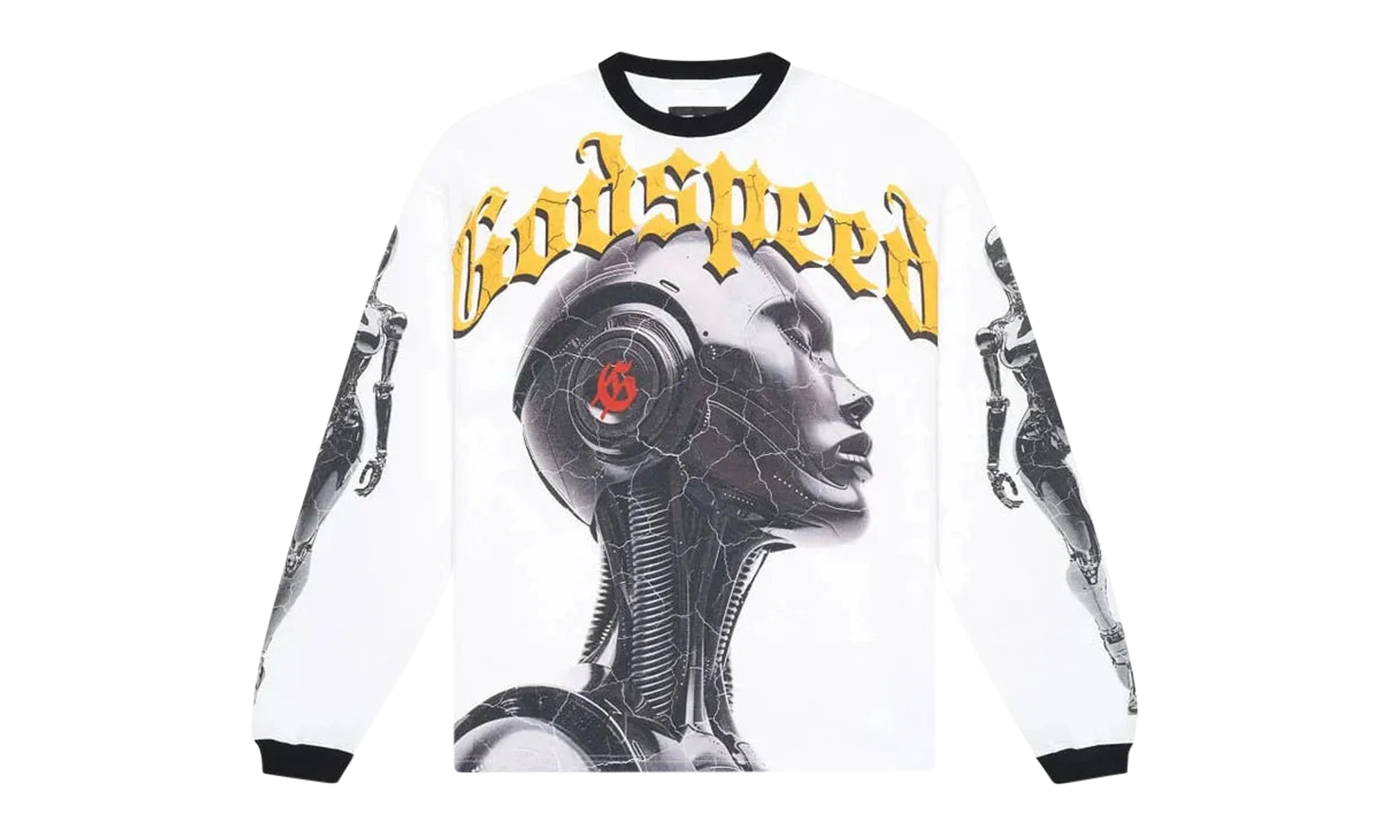 Alexa Long Sleeve T-Shirt "White/Black" BV27ZE7M
