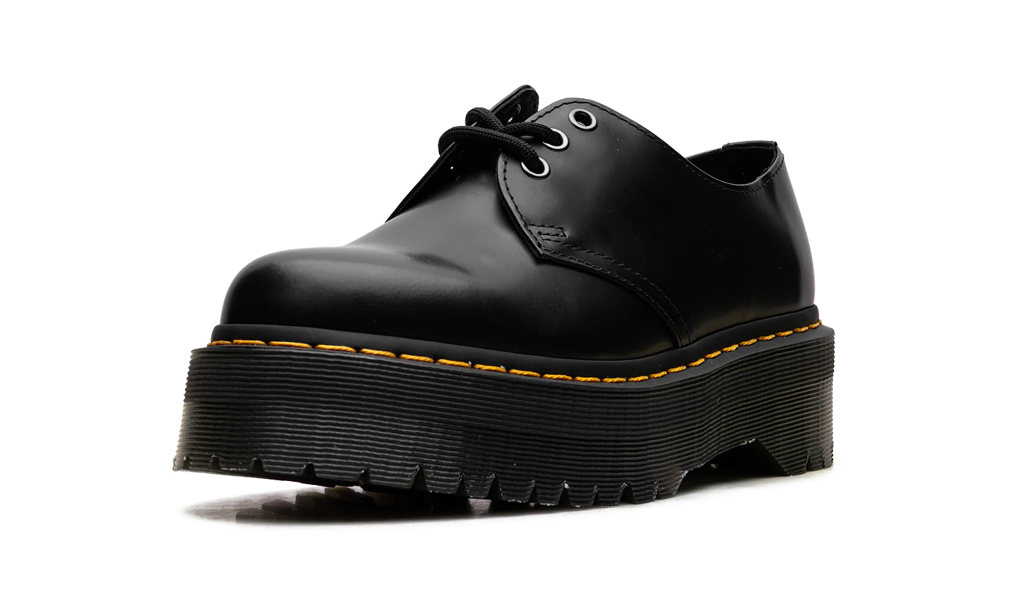 1461 Quad Polished Smooth Leather Derby "Black" 25567001