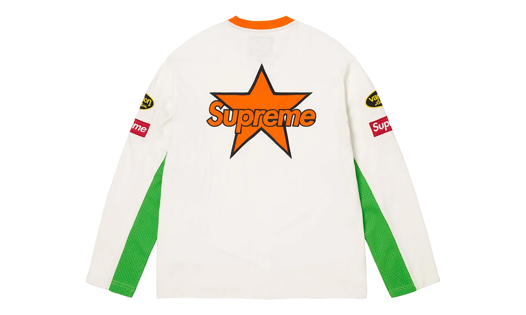 Vanson Leathers® L/S Top "SS26 - White" SU27021