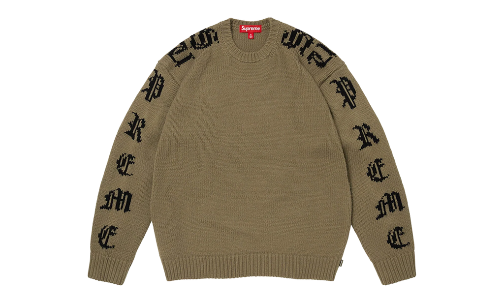 Old English Sleeves Sweater "SS26 - Olive" SU27137
