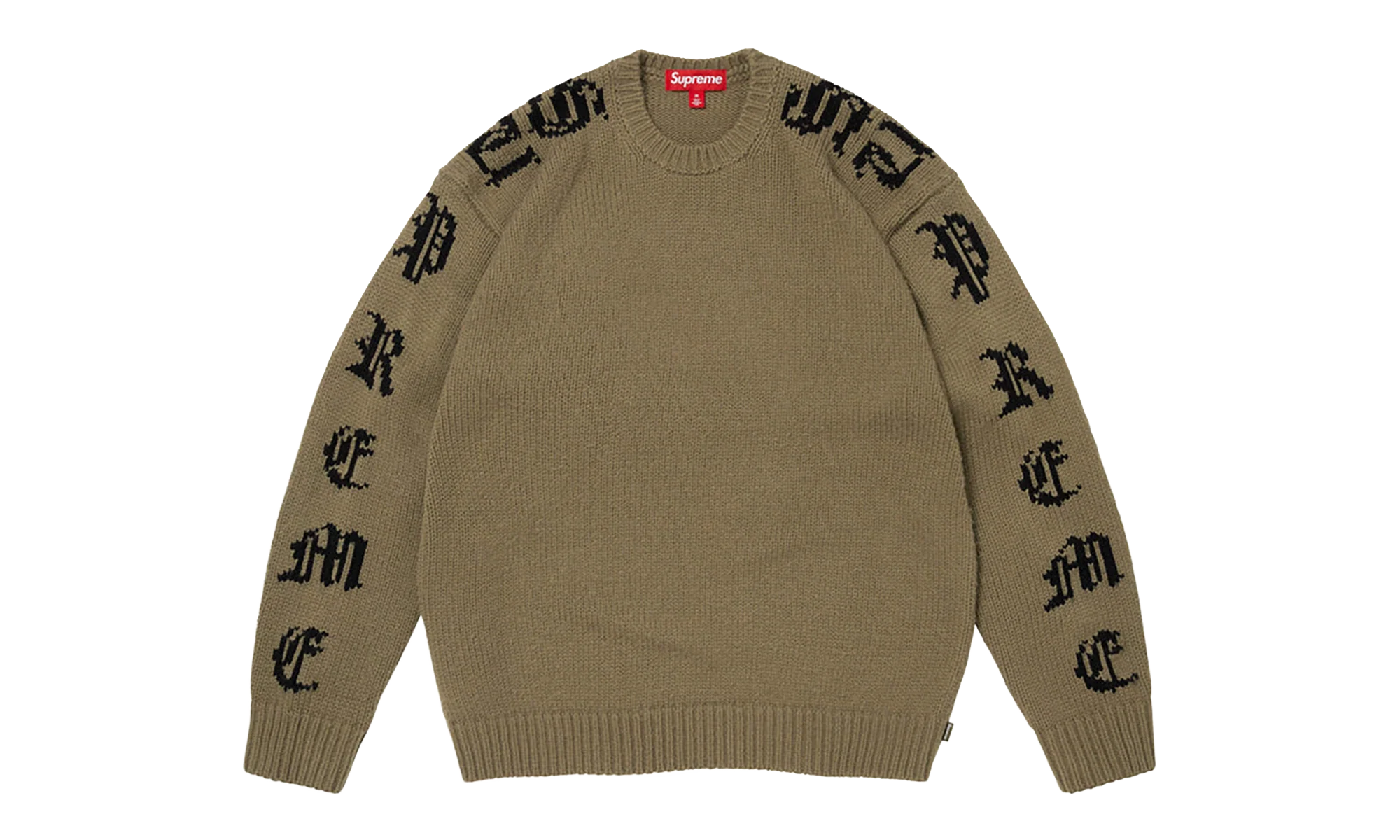 Old English Sleeves Sweater "SS26 - Olive" SU27137