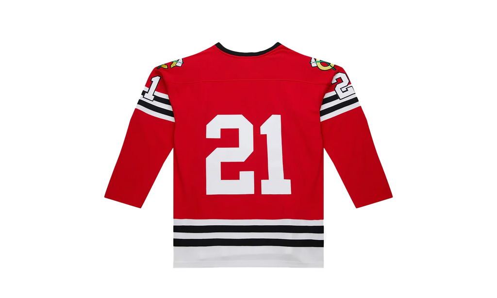 NHL Stan Mikita Dark Jersey "1960 Chicago Blackhawks - Scarlet" JY9064 CBHSCAR