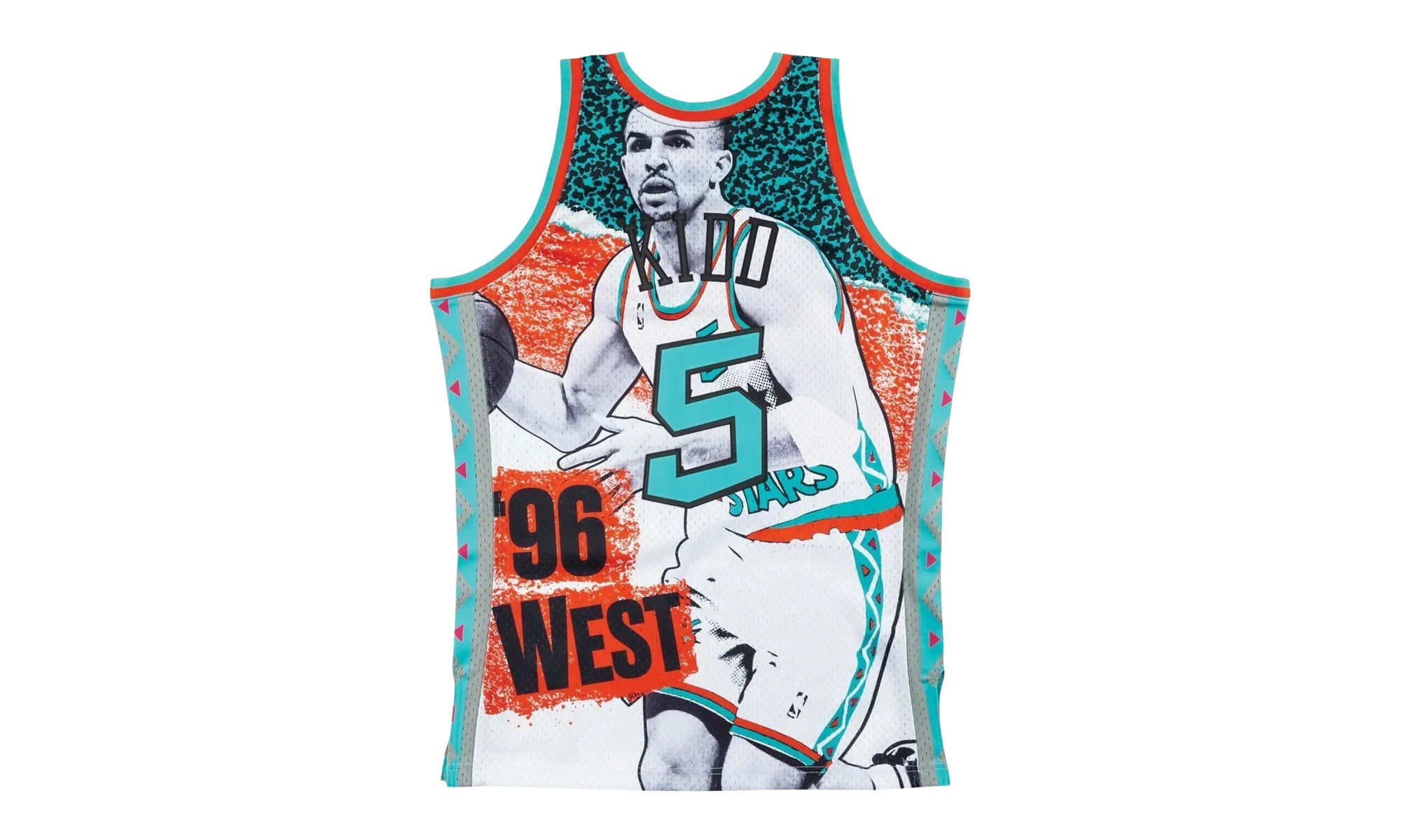 NBA Sublimated Jason Kidd Swingman Jersey "1996 All Star West - White" SMJYNG18436 ASWWHIT96JKI