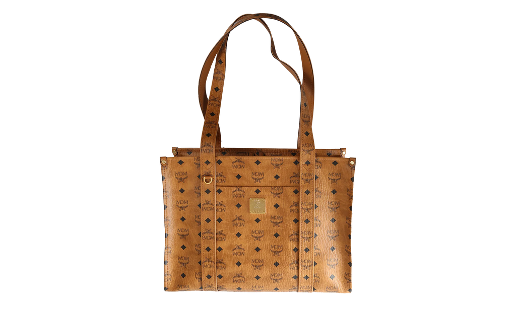 Large Aren Tote in Visetos "Cognac" MWTFATA02CO001
