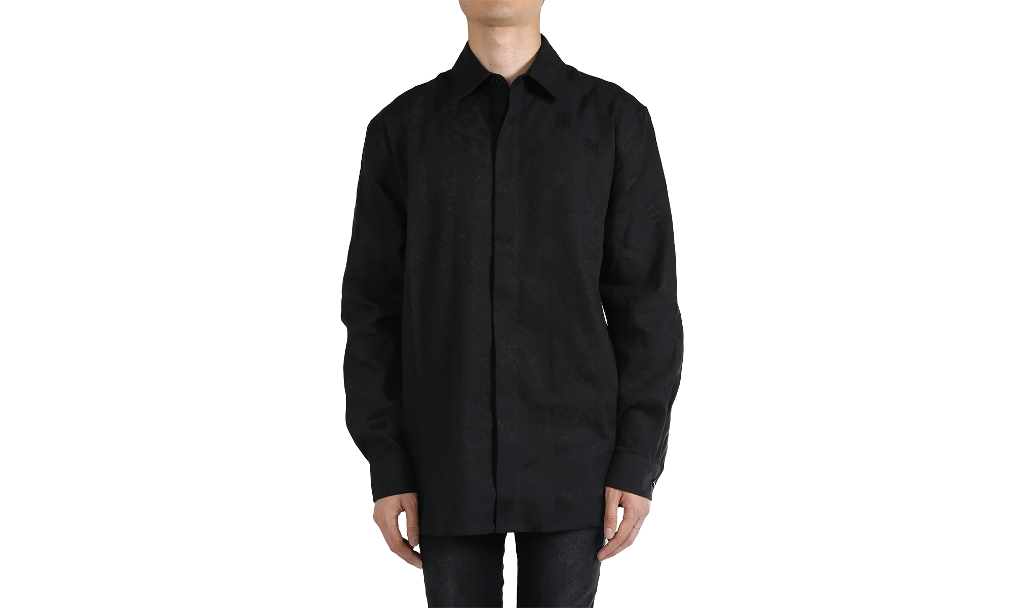 MA Bandana Linen Shirt "001 BLACK" AMSTOS1008