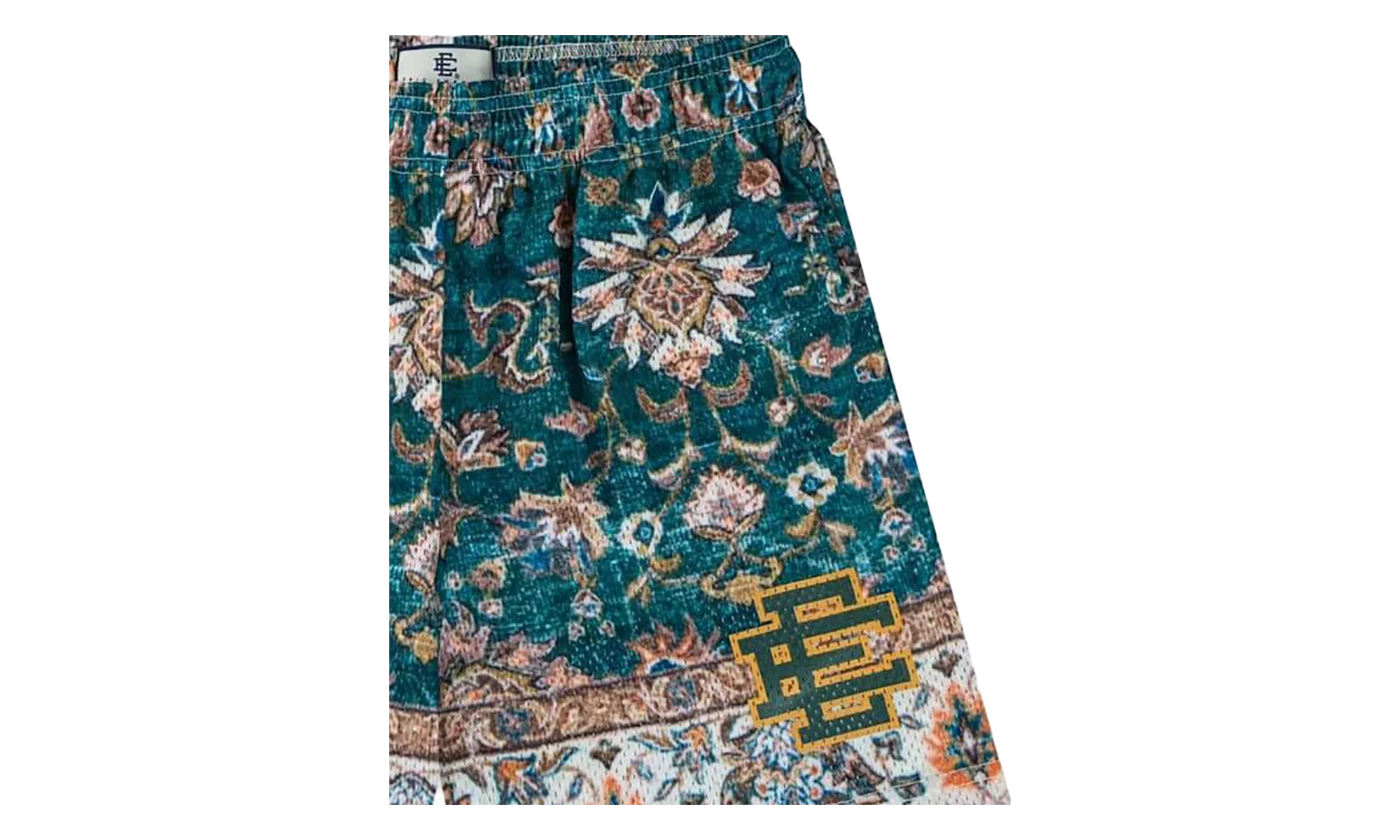 EE Basic Shorts "Rug Print - Green / White" EE186