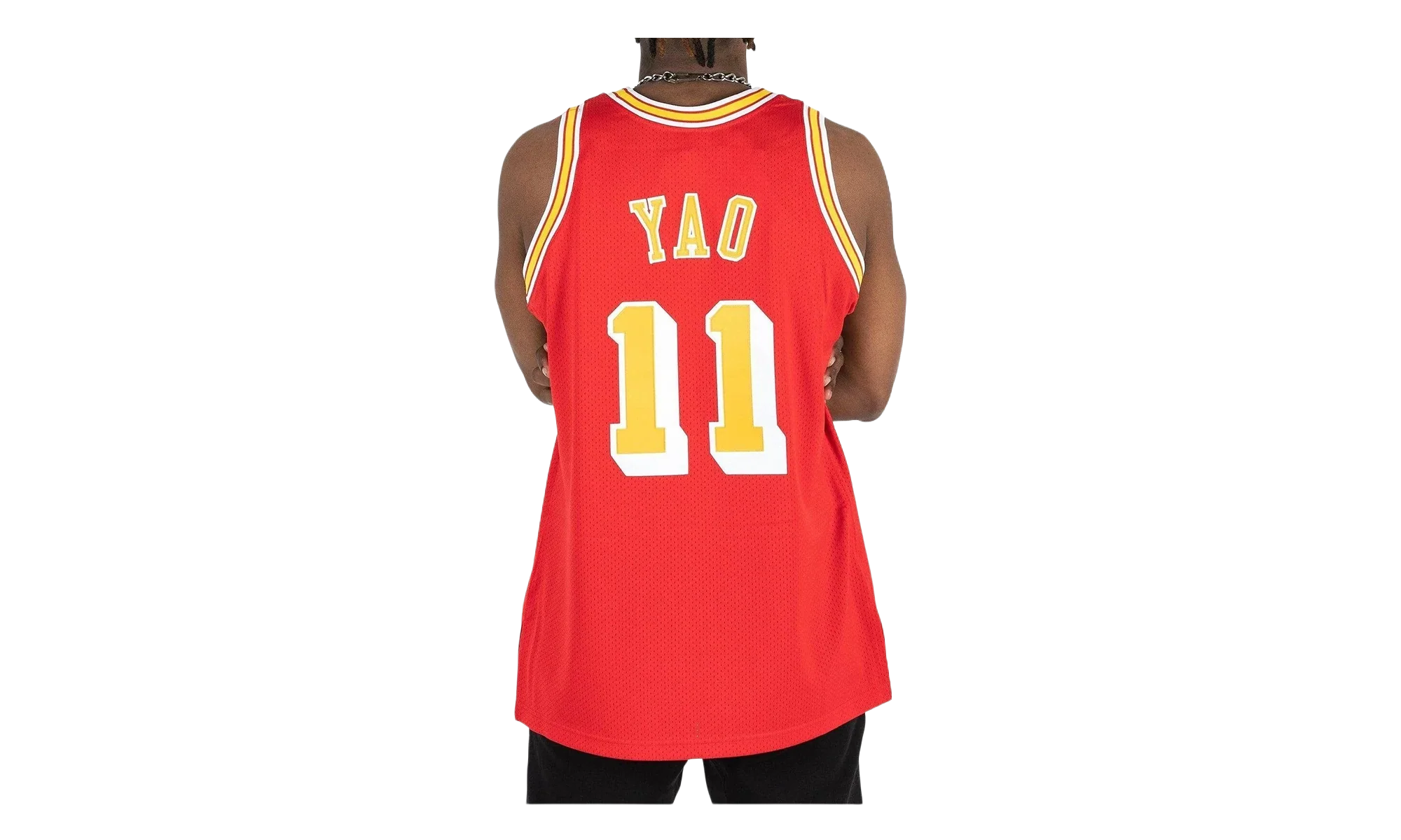 NBA Yao Ming Authentic Jersey "2004 Houston Rockets - Scarlet" AJY4CP18179 HROSCAR04YMI