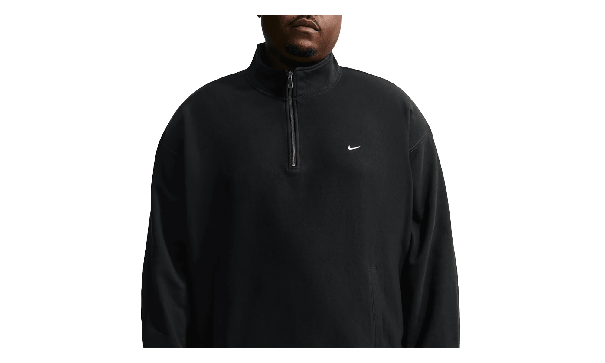 Solo Swoosh Full Zip Hoodie "Black / White" HV1094 010