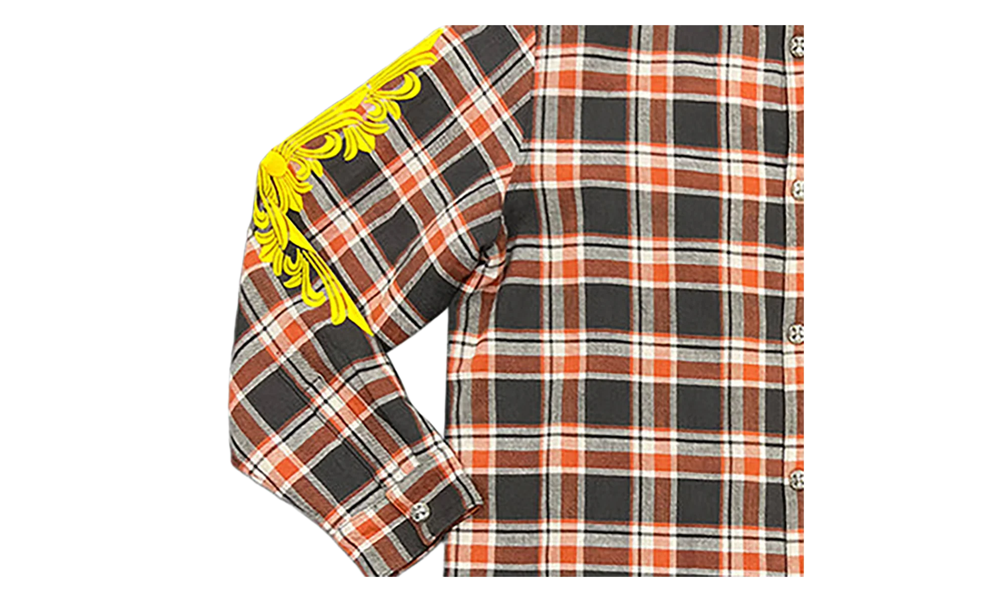 Flannel Jacket "Orange / Grey" CHRM0844