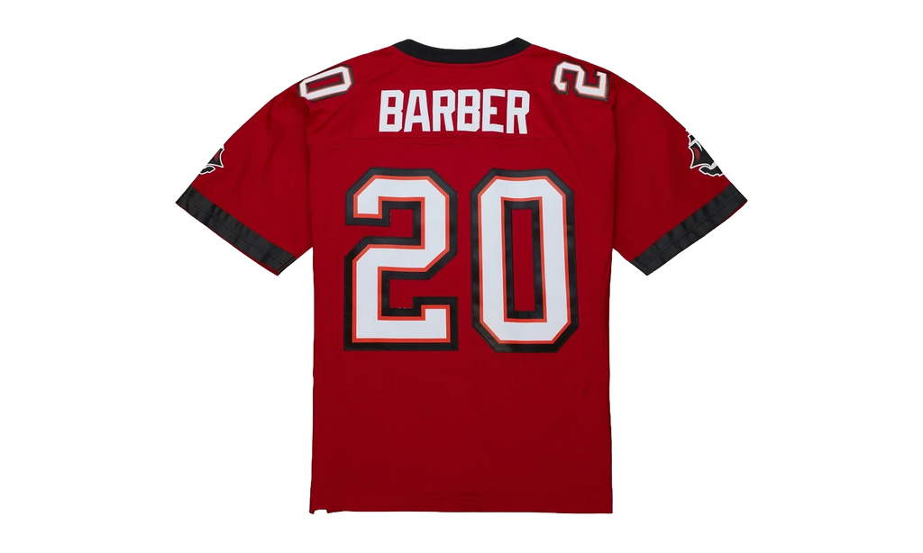 NFL Ronde Barber Dark Jersey "2002 Tampa Bay Buccaneers - Scarlet" LGJY6872 TBB02RBRSCAR