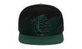 Sharkteeth Snapback Hat "Black / Green" HSR213