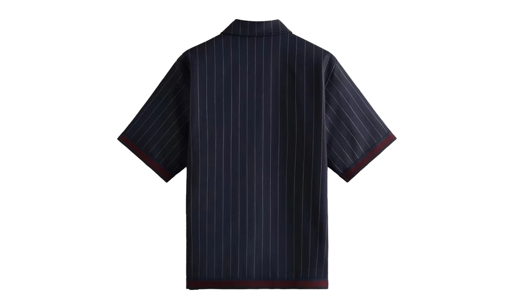 Pinstripe Woodpoint Shooting Shirt "Nocturnal" KHM031018 413