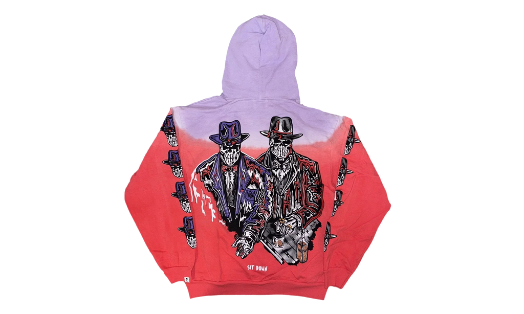 Sit Down Hoodie "Purple / Red" WL013