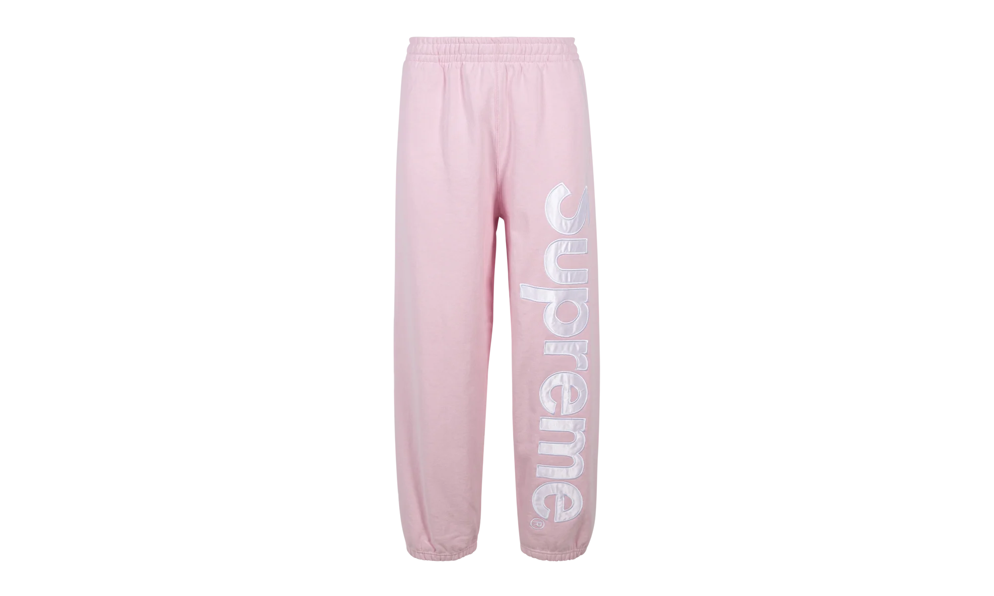 Satin Appliqué Sweatpant "FW23 - Light Pink" SU100084