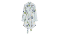 ABSTRACT PRINT TIE-WAIST DRESS "Azur" RW DR0040 5949 E24 270