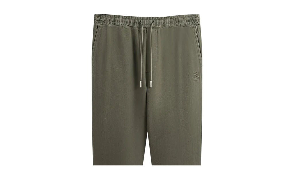 Washed Denim Barrow Pant "Olive" KHM060567 331