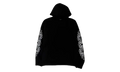 Cashmere Embroidered Floral Sleeve Pullover Hoodie "Black" CHRM1012