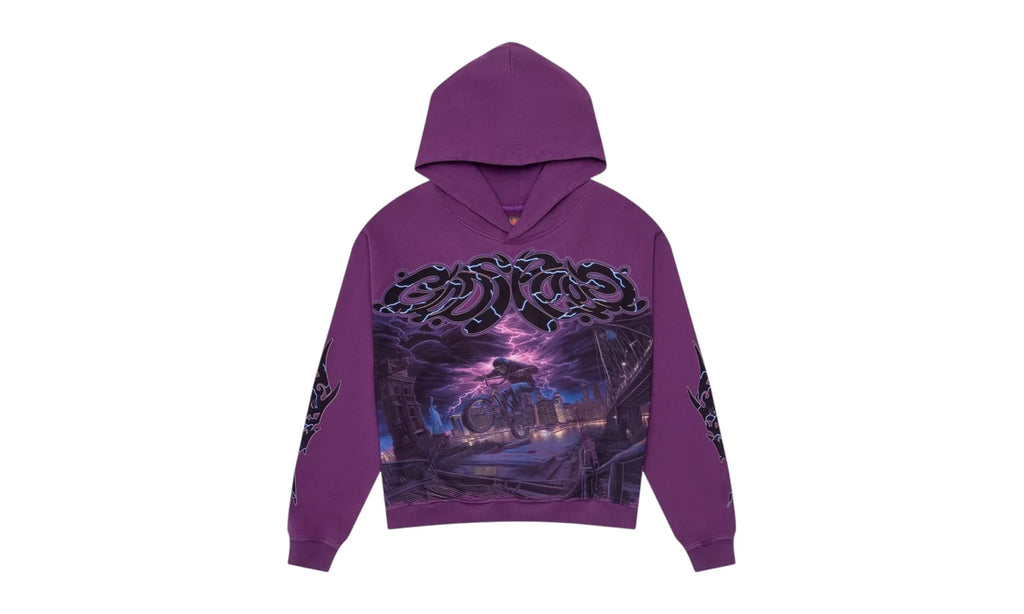 B.M.X. Hoodie "Purple" BB029IEJ