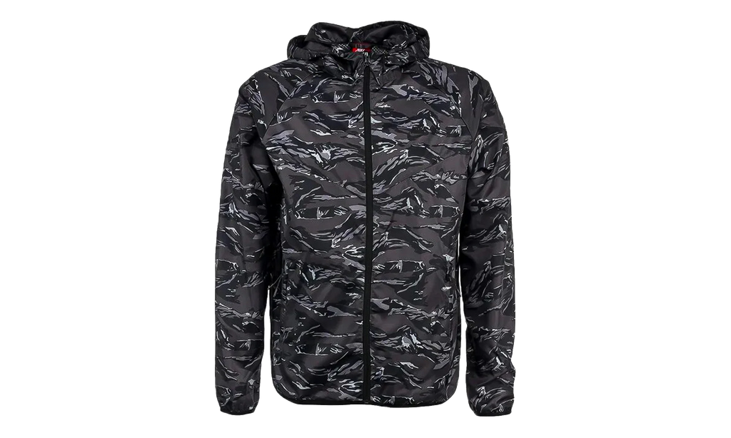 Mountain Vented Windbreaker Packable Jacket "Camo Black" 546317 010