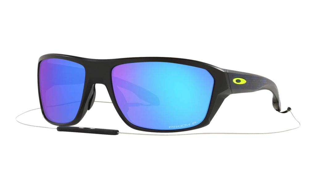 Split Shot Polarized Sunglasses "Matte Black / PRIZM Sapphire" OO9416 33