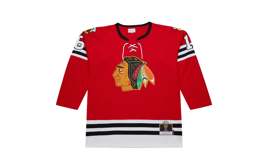 NHL Bobby Hull Dark Jersey "1960 Chicago Blackhawks - Scarlet" JY9065 CBHSCAR