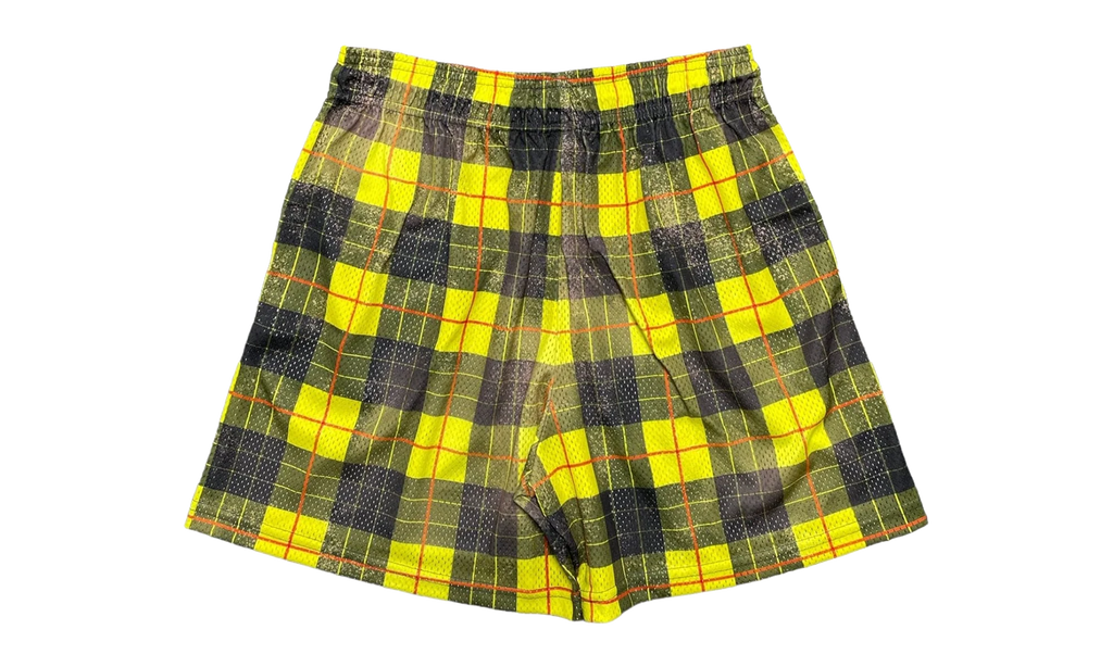 EE Basic Shorts "Plaid - Yellow / Black" EE148