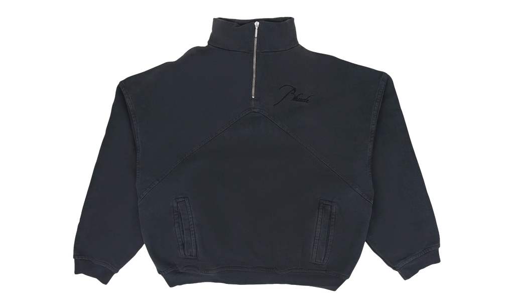 Script Logo Quarter Zip "Black" RHDMTPS0101 BLK