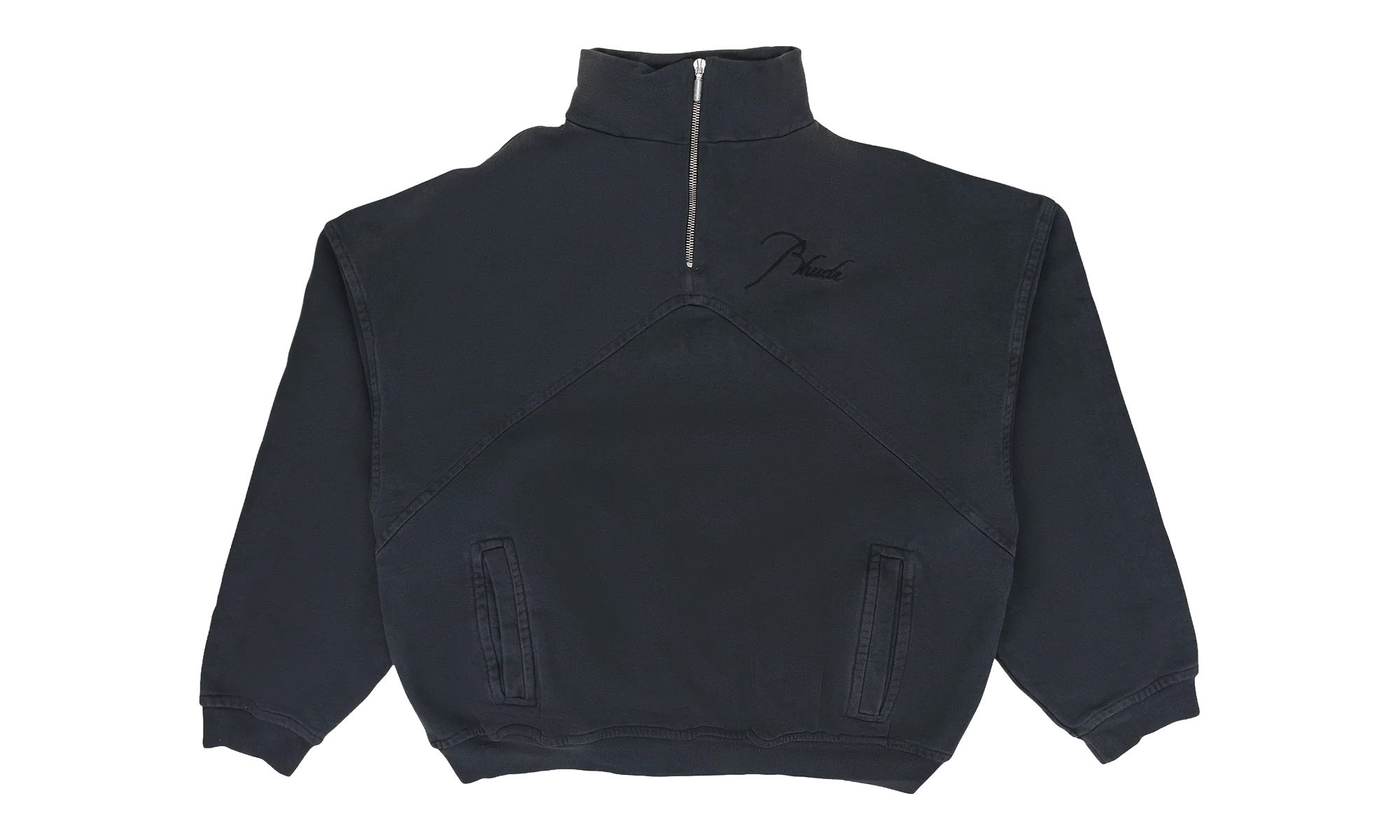 Script Logo Quarter Zip "Black" RHDMTPS0101 BLK