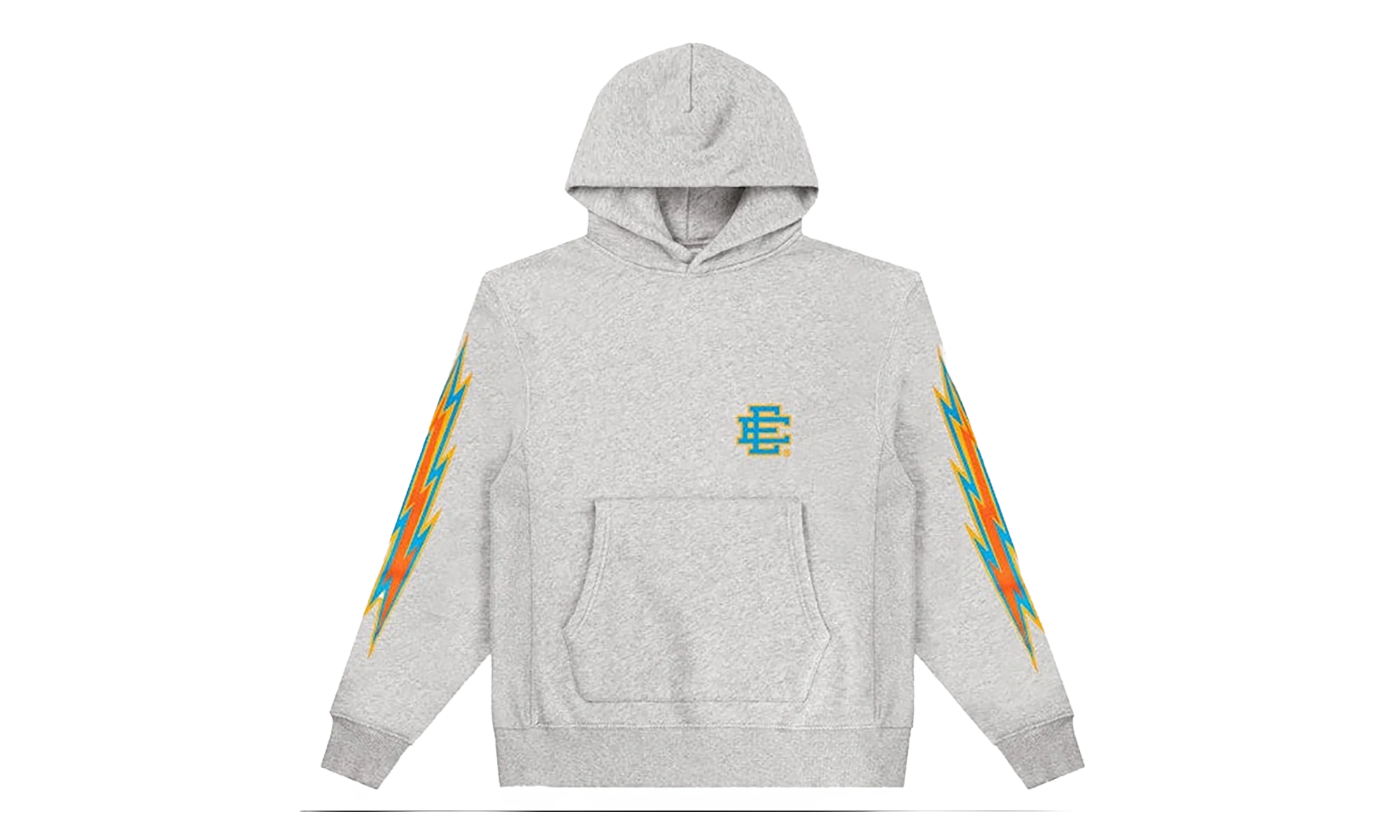 EE BASIC HOODIE "SS24 - Grey/Aqua Bolt" EE502