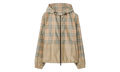 Gradient Check Hooded Jacket "Sand Beige" 8118831