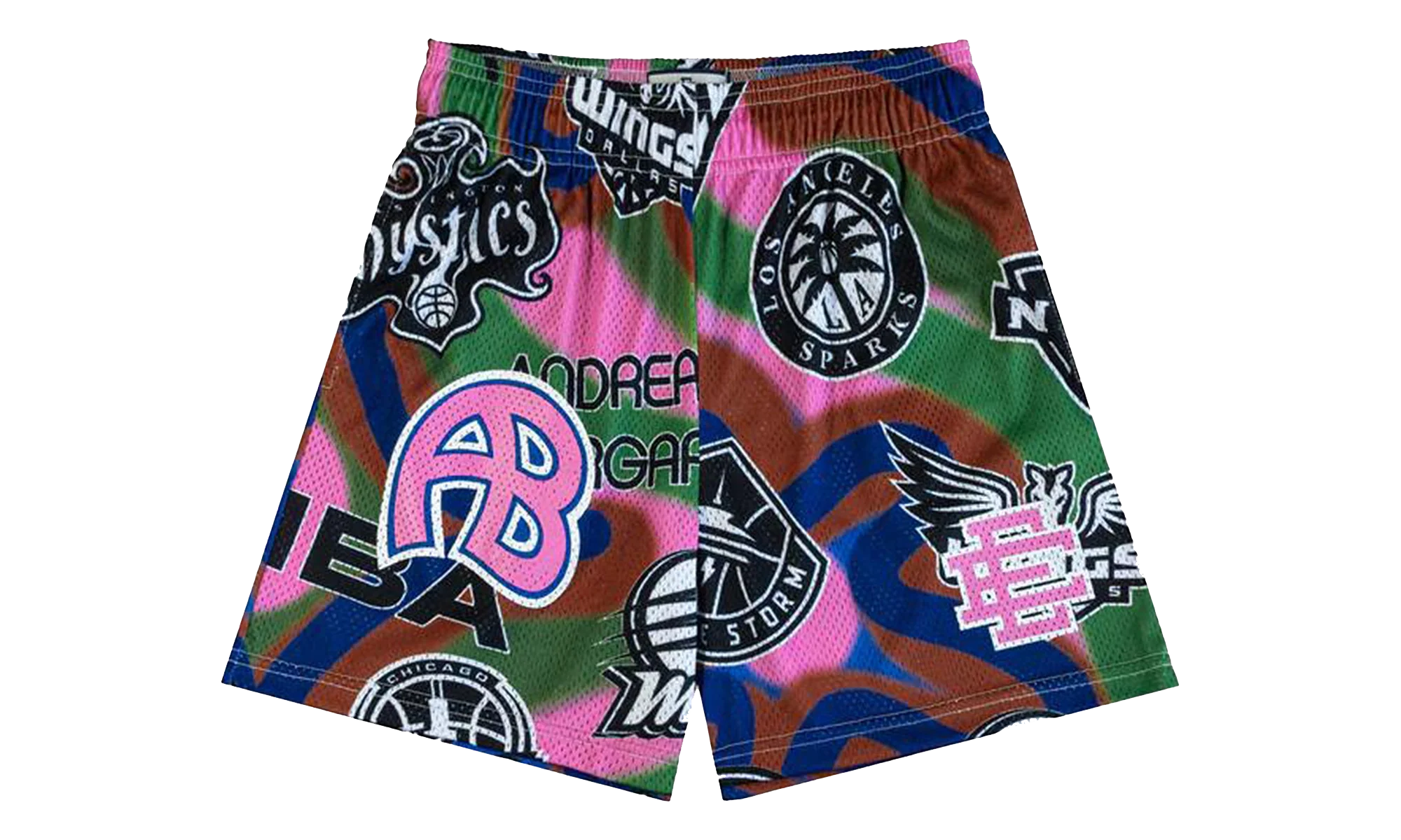 EE BASIC SHORT "SS24 - Green/Pink" EE671