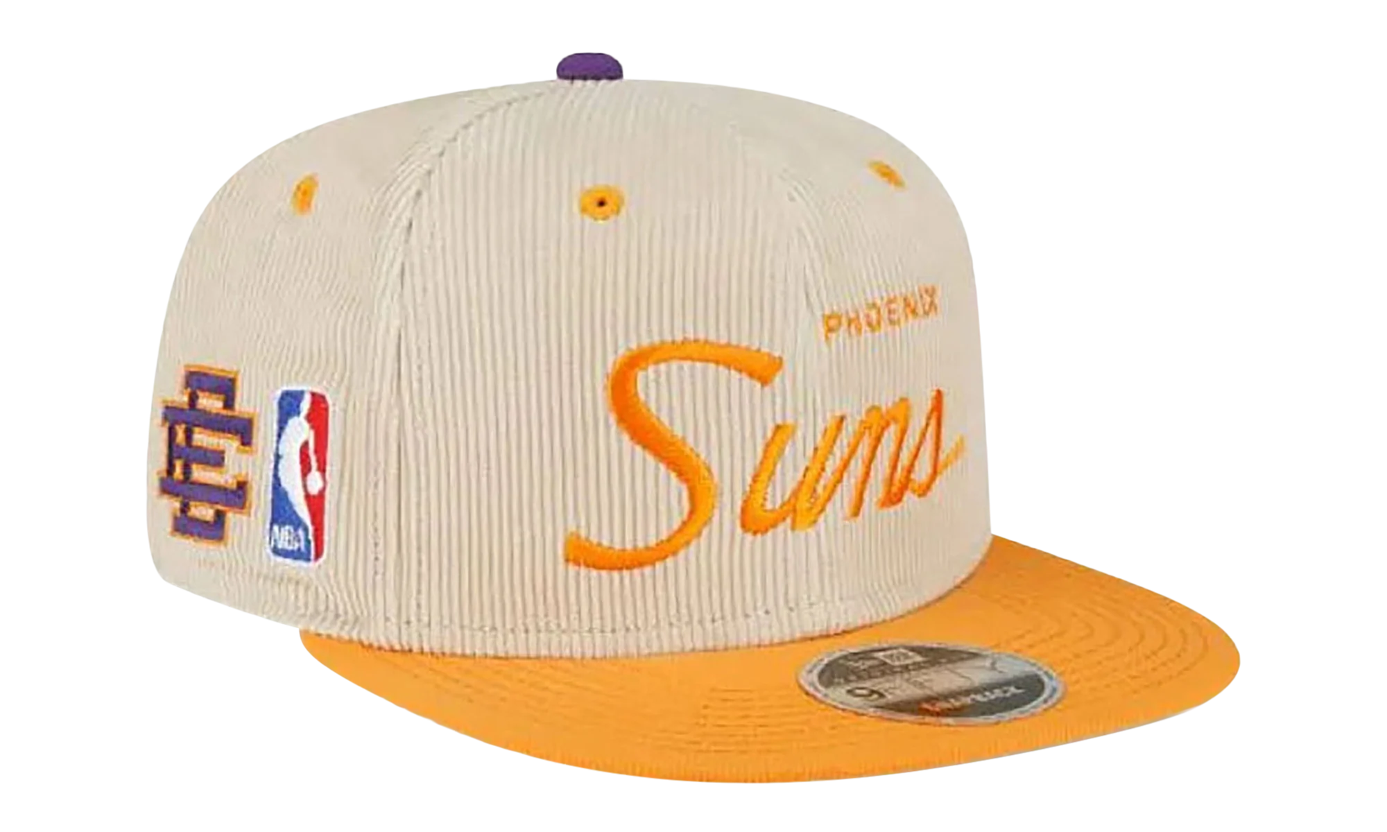 9FIFTY NBA PHOENIX SUNS SNAPBACK HAT "ERIC EMANUEL - Cream/ Orange" EE435