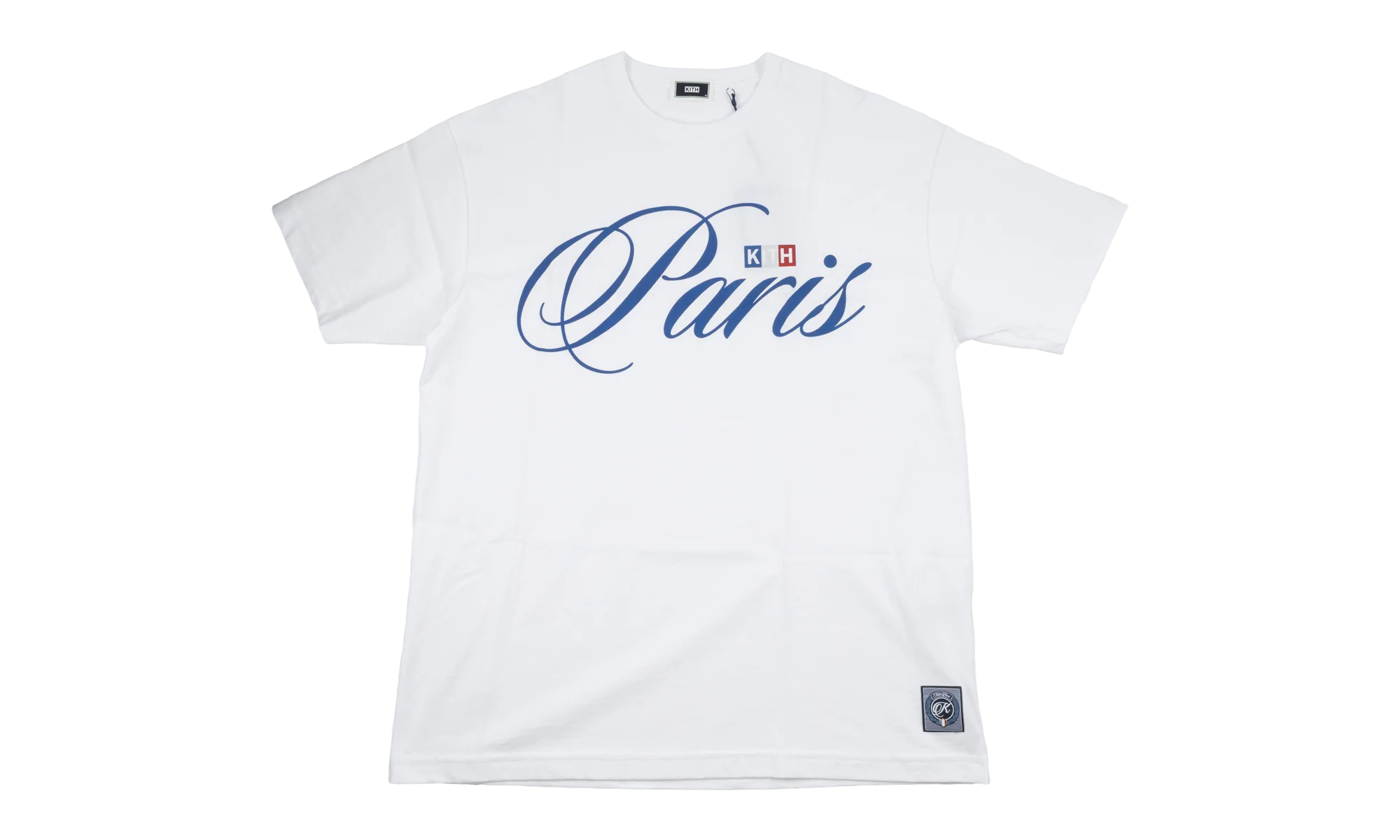 Paris Script Logo Tee "White" KHM032265 101