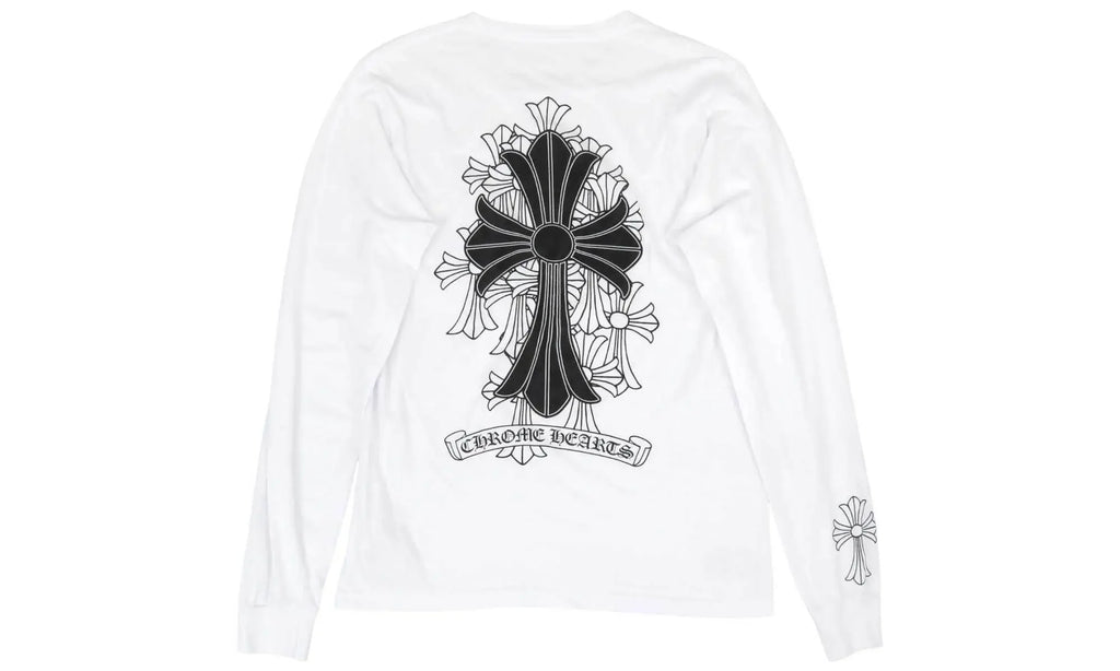 Cemetery Cross Longsleeve T-Shirt "White" CHRM0698