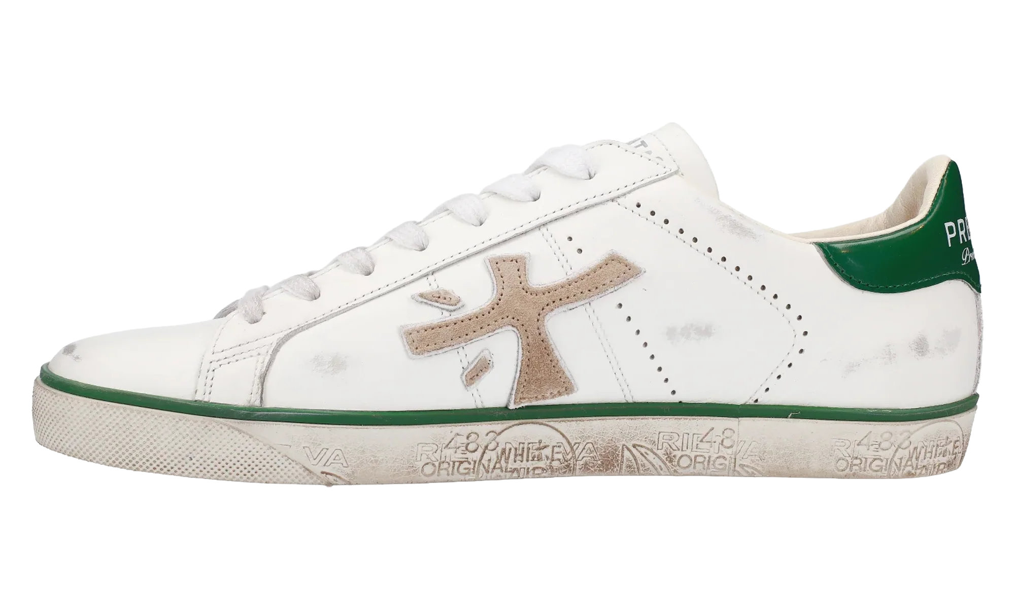 Steven Sneakers "White / Beige / Green" STEVEN 6645