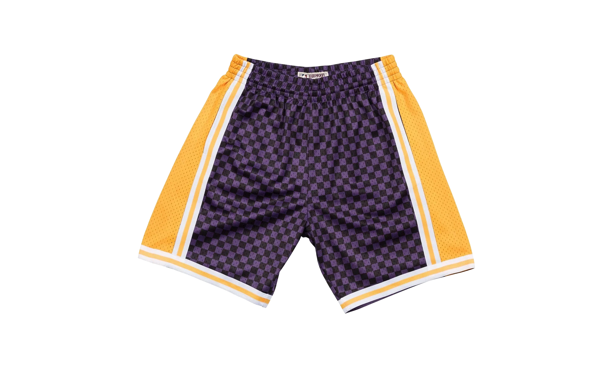NBA Checked Swingman Shorts "Los Angeles Lakers - Purple" BA3A4I LAL L N0B