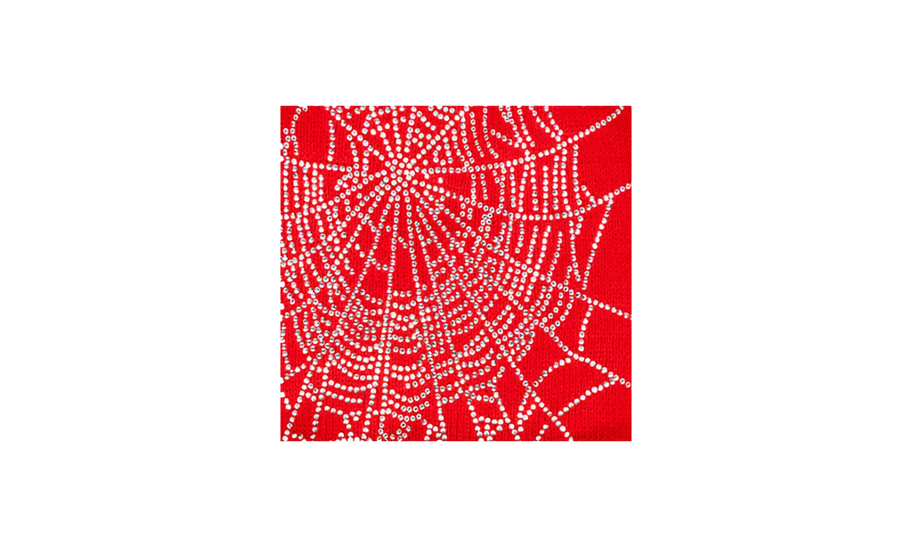 Rhinestone Web Beanie "Red" SP5der49