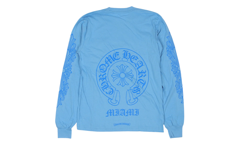 Miami Horseshoe Logo Long-Sleeve T-Shirt "Blue" CHRM1149