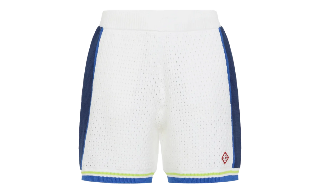 Crochet Shorts "White / Blue" MSS26KW131101