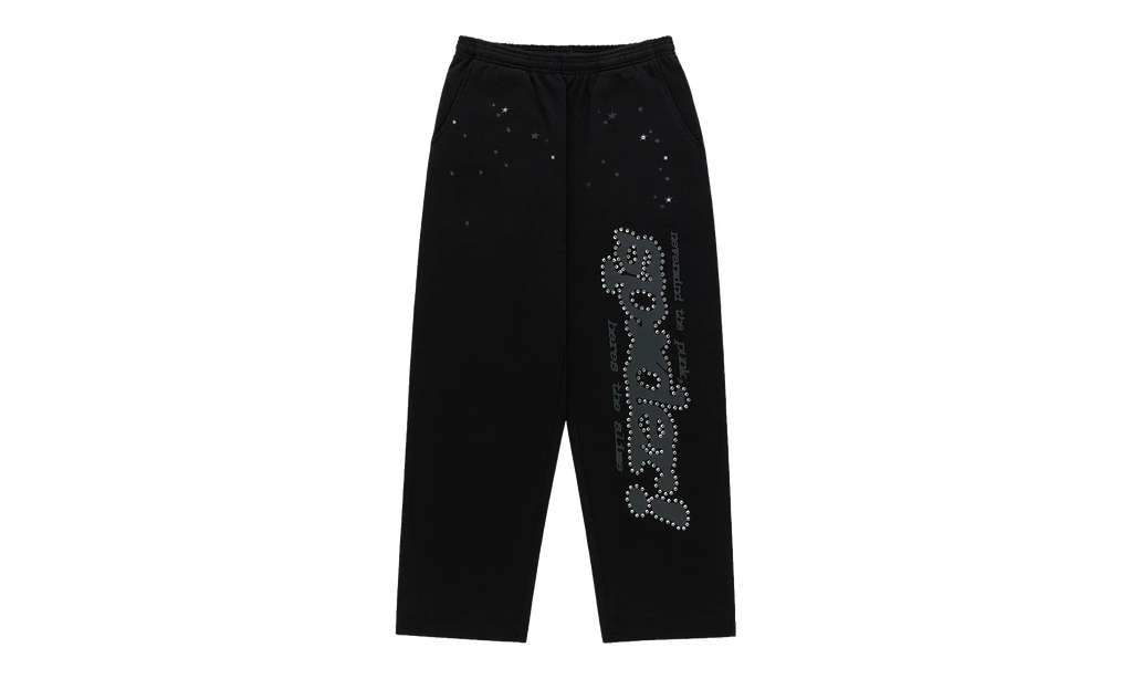 Rhinestone Punk V2 Sweatpants "Black" SP5der338