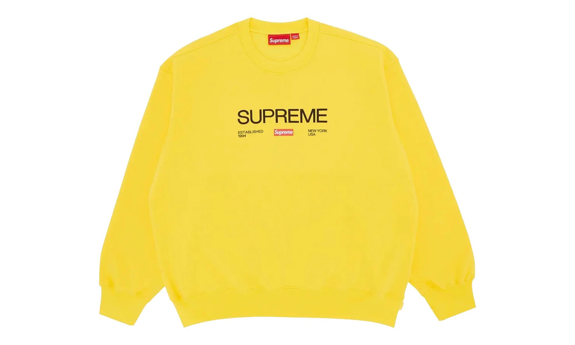 Established Crewneck Long-Sleeve "Yellow" SU27118