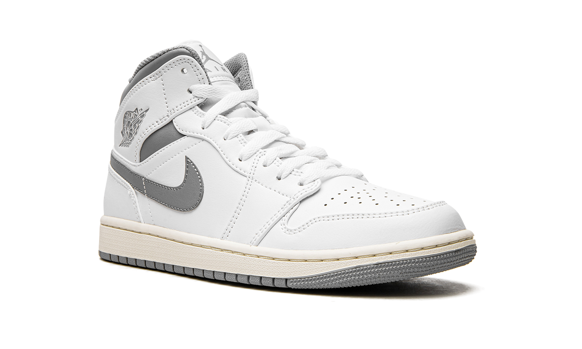 1 Mid "White / Stealth Grey" 554724 135