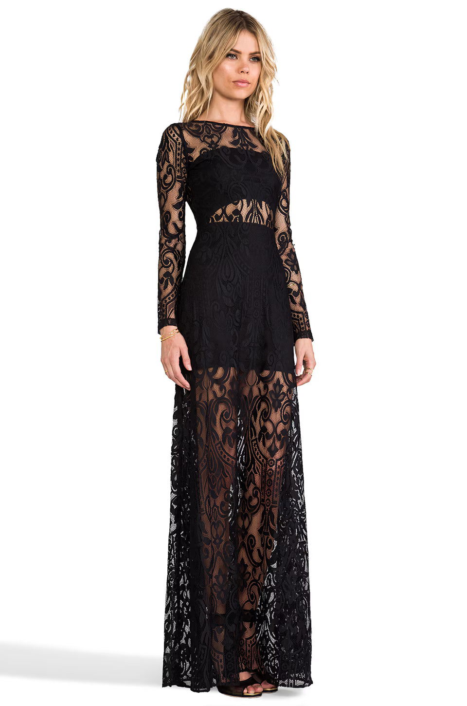 Noir Étoile Illusion Gown
